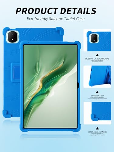 Coque Honor MagicPad 3 12,5" silicone bleu avec support - 3
