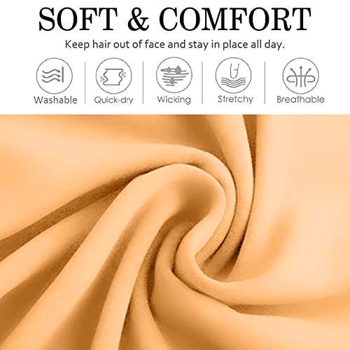 Aktvshow 10 Pack Headbands For Women, Bow Rabbit Ear Boho Headband Workout Running Sports Sweat Elastic Hair Wrap For Girls Cute Hair Accessories (Solid Color) #TOP6