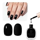 AZUREBEAUTY Black Nail Polish, Quick Dry Complete Natural Super Lustrous，10ml Professional for DIY Manicure and Pedicure at Home
