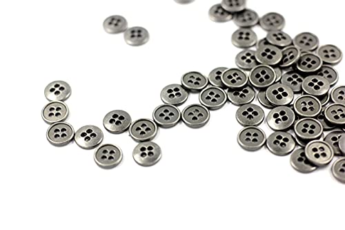 Bezelry Mini Silver Metal Buttons #TOP9