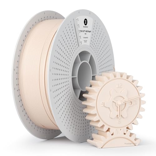Kexcelled High Speed ABS Filament 1.75mm,500mm/s Rapid Skin ABS 3D Printer Filament for Fast Printing,Heat Resistant Highly Resistant Durable 1KG Spool (2.2 LBS), Beige Flesh