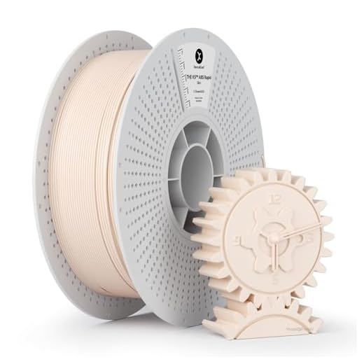 Kexcelled High Speed ABS Filament 1.75mm,500mm/s Rapid Skin ABS 3D Printer Filament for Fast Printing,Heat Resistant Highly Resistant Durable 1KG Spool (2.2 LBS), Beige Flesh