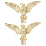 Toddmomy Eagle Flag Pole Finial 2Pcs Outdoor Flagpole Head Ornament for Square and Conference Hall Secure Stable Flag Display Topper