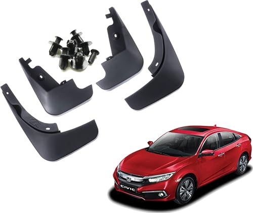 Image of WolkomHome Mud Flap Compatible with Civic 2020 - Durable Splash Guards for Car Exterior Protection
