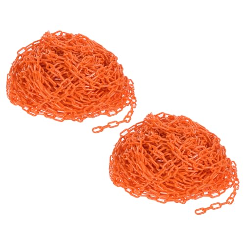 Chaînes plastique pour barrières contrôle foule files d'attente stationnement orange 6mm