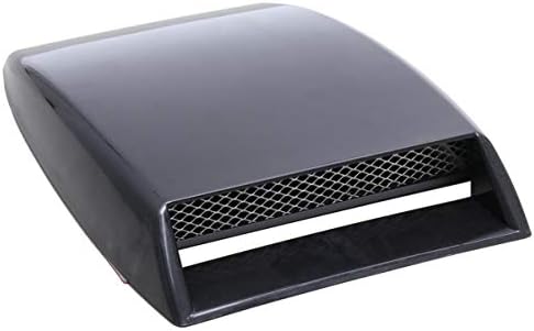 VORCOOL Universal Car Hood Scoop Sport Racing Air Flow Intake Turbo Bonnet Hood Vent Grille Cover (Black)