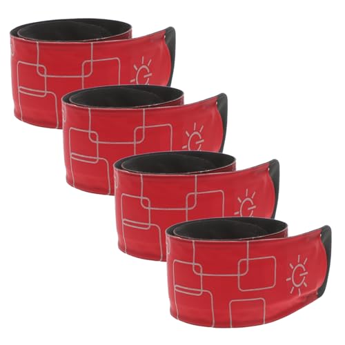 TOYANDONA 4 St Led-Fotledsrem För Hästar Löparljus Led-Laddningsarmband Reflekterande Remmar För Promenader Armband Löparljus För Kvinnor Reflexer För Promenader På Natten