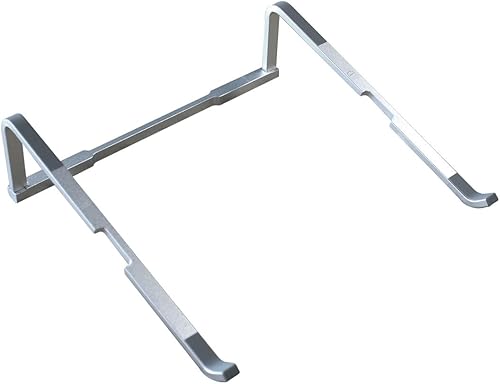 Miniatura 6 de MMOBIEL Soporte plegable para laptop  Elevador de 10 a 18 pulgadas  Soporte ventilado universal  Soporte para laptop para escritorio compatible con
