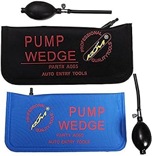 2 Pcs Air Wedge Alignment Tool Inflatable Shim Tool Sets ( Blue+Black)