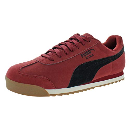 PUMA Men's Roma Basic Sneaker, Pomegranate/Black, 10