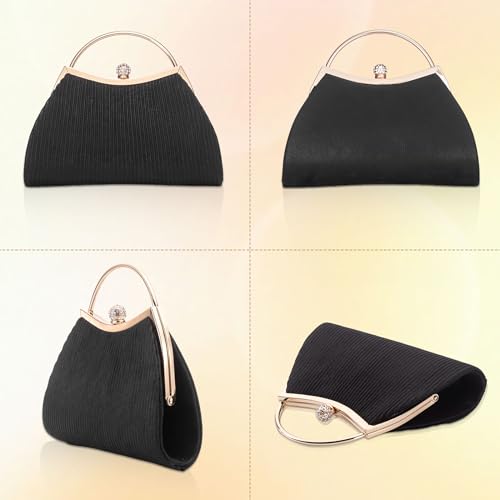 Image of Evening Purses for Women Sparkly Handbags with Chain Womens Evening Bag for Wedding Party Prom