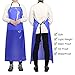GNJCV Chemical Resistant Vinyl Apron - Extra Large Blue Waterproof PVC Aprons for Dishwasher,Dog Grooming,Cleaning(1 PACK)