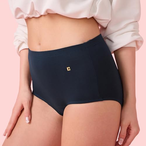 Image of Enamor Women's Cotton Blend Classic Solid Briefs