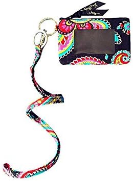 VeraBradley Zip Id Case And Lanyard (Parisian Paisley)