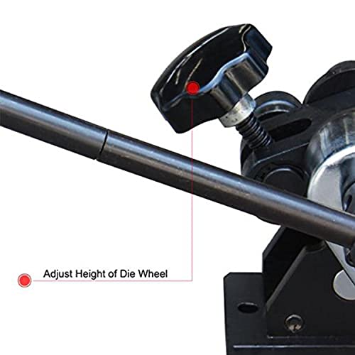 Kaka Industries Pr-3 Ring Roll Bender, 3Inch Manual Roll Bender,Manual Sheet Steel Ring Roll Bender Up To 1/4" Round Bar And 1" X 3/16" Flat Bar, Easy To Operate. #TOP5