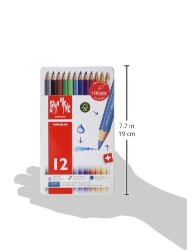 Amazon | カランダッシュ 色鉛筆 水溶性 ファンカラー 12色セット 1288