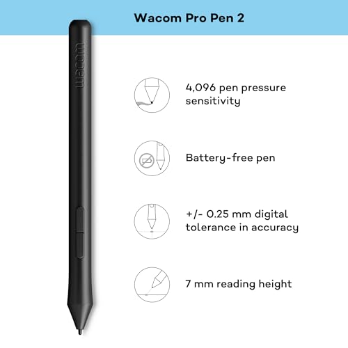 One by Wacom Stifttablett mit drucksensitivem Stift, geeignet für Windows, Mac & Chromebook, Small,...