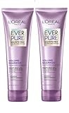 L'Oreal Paris EverPure Volume Sulfate Free Shampoo for Color-Treated Hair, Volume + Shine for Fine, Flat Hair, with Lotus Flower, 2 Count (8.5 Fl; Oz each) (Packaging May Vary)
