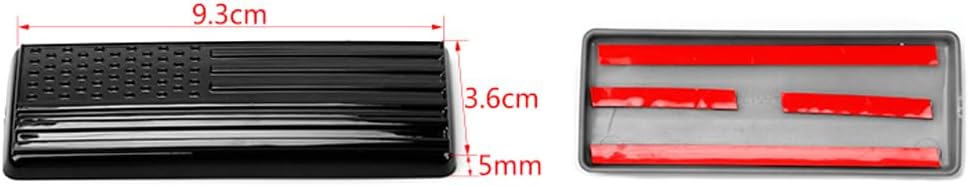 American Flag Front Grille Emblem Letter Decoration Cover Trim Stickers for Ford Bronco Sport 2021 2022 2023 2024 2025 Exterior Accessories (6, Black, Front Letter)