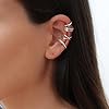 ORAZIO 4 Stück 925 Sterling Silber Ohr Manschette Ohrringe für Frauen - CZ Non-Piercing Fake Helix Knorpel Clip-On #1