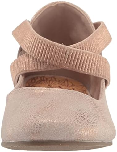 Blowfish Malibu Kids Girls Pixi-k Ballet Flat, Rosegold Roller Reptile, 4 Big Kid | Image 1