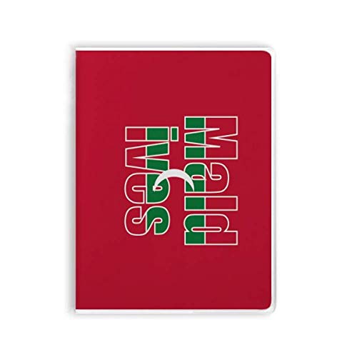 Carnet de notes souple drapeau Maldives cahier d'écriture et de dessin