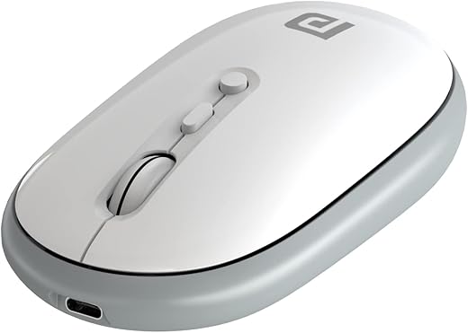 Portronics Toad II Bluetooth Mouse, with Bluetooth 5.0 & 2.4 Ghz Dual Wireless Connectivity, Rechargeable Battery, Adjustable DPI up to 1600,…