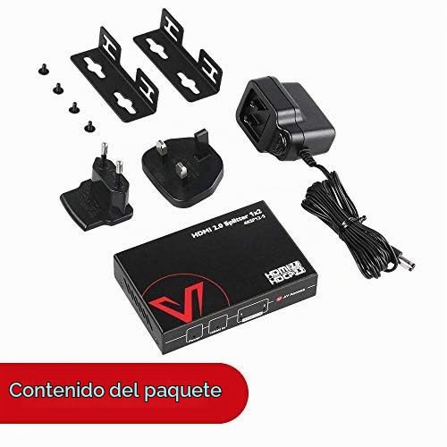 Miniatura 9 de Av Access 1 En 2 Salidas Uhd 4k 60hz 1080p 120hz Hdmi 2.0 Splitter Con Reducción De Escala, 18gbps, 1 2 4k Hdmi Splitter Con Hdr10 Y 3d, Hd Lossless Audio, Hdcp 2.2, Gestión Edid