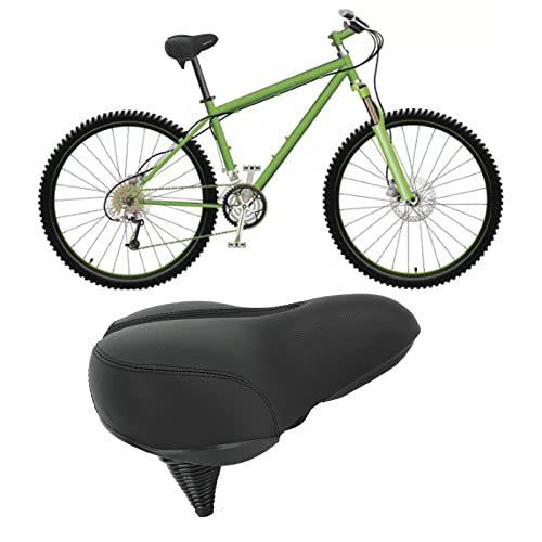 Assento de Bicicleta Ampliado, Confortável à Prova D'água Com Absorção de Choque Selim de Bicicleta