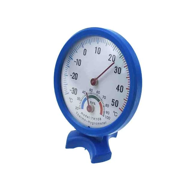Mini LCD Digital Thermometer Hygrometer Fridge Freezer Temperature Sensor Humidity Meter Detector Indoor Gauge Instruments TH108 Blue