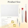 Needlepoint Canvas, Needle Point Canvas Fabric Mesh Blank White Canvas Embroidery Blank White Cloth with 25 Needles 1 Thread Remover for Embroidery Knit Crochet Projects and Make Dividers, 18 X 12