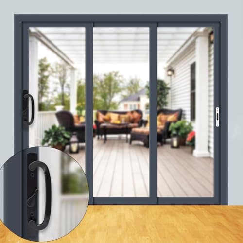 ALLYWASAI 46-01 Offset Latch Sliding Patio Door Handleset Fits 3-15/16" H.C by ALLYWASAI - Used condition - Image 7