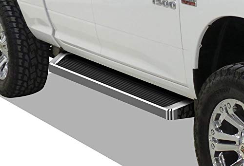 Aps Iboard (Silver Running Board Style) Running Boards Nerf Bars Side Steps Step Rails Compatible With Dodge Ram 1500 2009-2018 Quad Cab (Drilling Required For Some Models) #TOP6