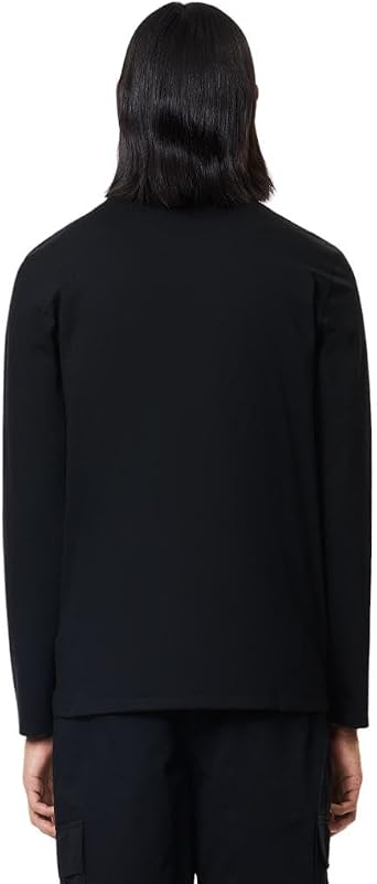 Lacoste Men's Long Sleeve Lightweight Cotton Pima V-Neck T-Shirt