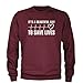 Crew (White Print) It's A Beautiful Day To Save Lives Adult Small Maroon