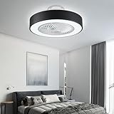 LOYEMAADE 48W Deckenventilator Beleuchtung Timer Leiser Wohn Modern Acryl Fernbedienung Deckenventilator Licht LED Zimmer Schlaf L&uuml;fter