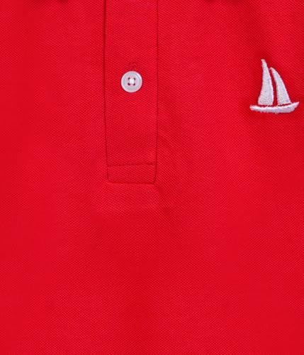 Image of Kids Boys Cotton Polo T-Shirt | Regular Fit Collar Tee (2-16 Years) | Multi-Colour Variants