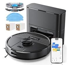 Lubluelu Robot Vacuum Cleaner and Mop, 5500Pa Robot Vacuum with 2.5L Self Emptying Station, Hands-Free Up to 60 Day, LiDAR …