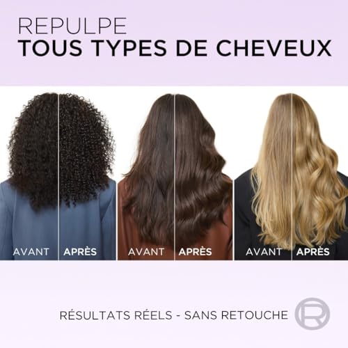 L’ORÉAL PARIS - Sérum Hydra-Texturisant pour Cheveux Déshydratés et Fatigués - Hydratation 72H - À l'Acide Hyaluronique - Elseve Hyaluron Repulp - 150 ml