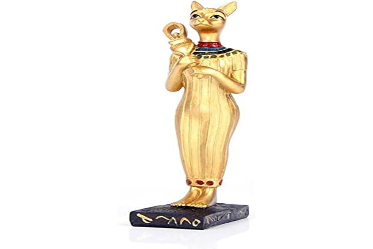 Puckator Golden Goddess Bast Figurine with Resin System