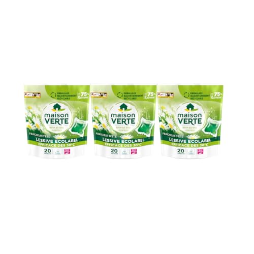 Lessive détachante en capsule sans conservateurs spéciale peaux sensibles pour linge propre