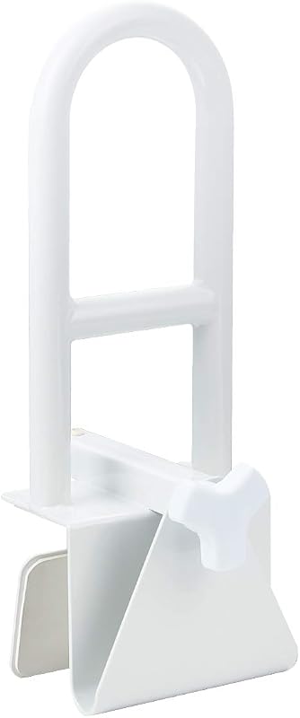 Butizone Bathtub Safety Rail, Medical Adjustable Tub Grab Bar Handle Clamp Safety Handrail Support for Seniors and Elderly