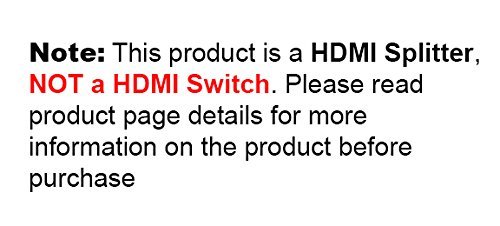 Zettaguard 1 X 4 Hdmi Splitter 1 Input 4 Output Digital 1X4 Splitters With Full Hd 4K X 2K, 3840 × 2160, 3D Support (Zw140) #TOP6