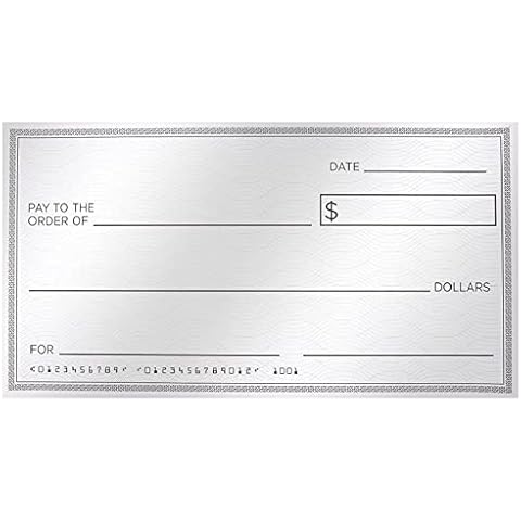 Reusable Giant Oversized Fake Paper Cheques for Endowment Award - Large Dry Erase Novelty Cheque for Rewards, Donations, Gag Gifts, Raffle Winners and Fundraisers, 76.2 x 40.6 cm Cover