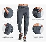 Jogginghose Herren Leichte Wanderhose Cargohose Outdoorhose Trekkinghose Stretch Schnelltrocknend Freizeithose Sporthose Running Trainingshose mit Taschen – Bild 3