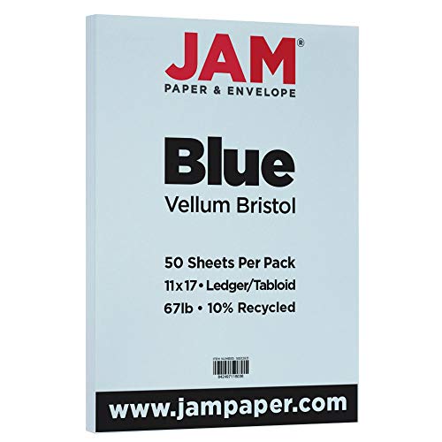 JAM PAPER Vellum Bristol 67lb Cardstock