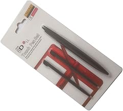 GenPick 3dsll Touch Pen for Nintendo DSiLL, Set of 3, Large, Medium, Small, Anti-Slip Grip, Black & Dark Brown** Storage Case Included