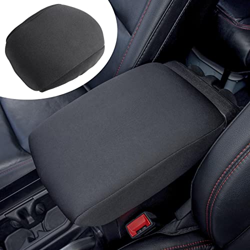 Center Console Armrest Cover Compatible with Jeep Wrangler JL JLU 2018 2019 2020 2021 2022 and Jeep Gladiator JT Truck 2020 2021 2022, Accessories Cushion Protector Pad with Key Hole(Not for JK JKU)