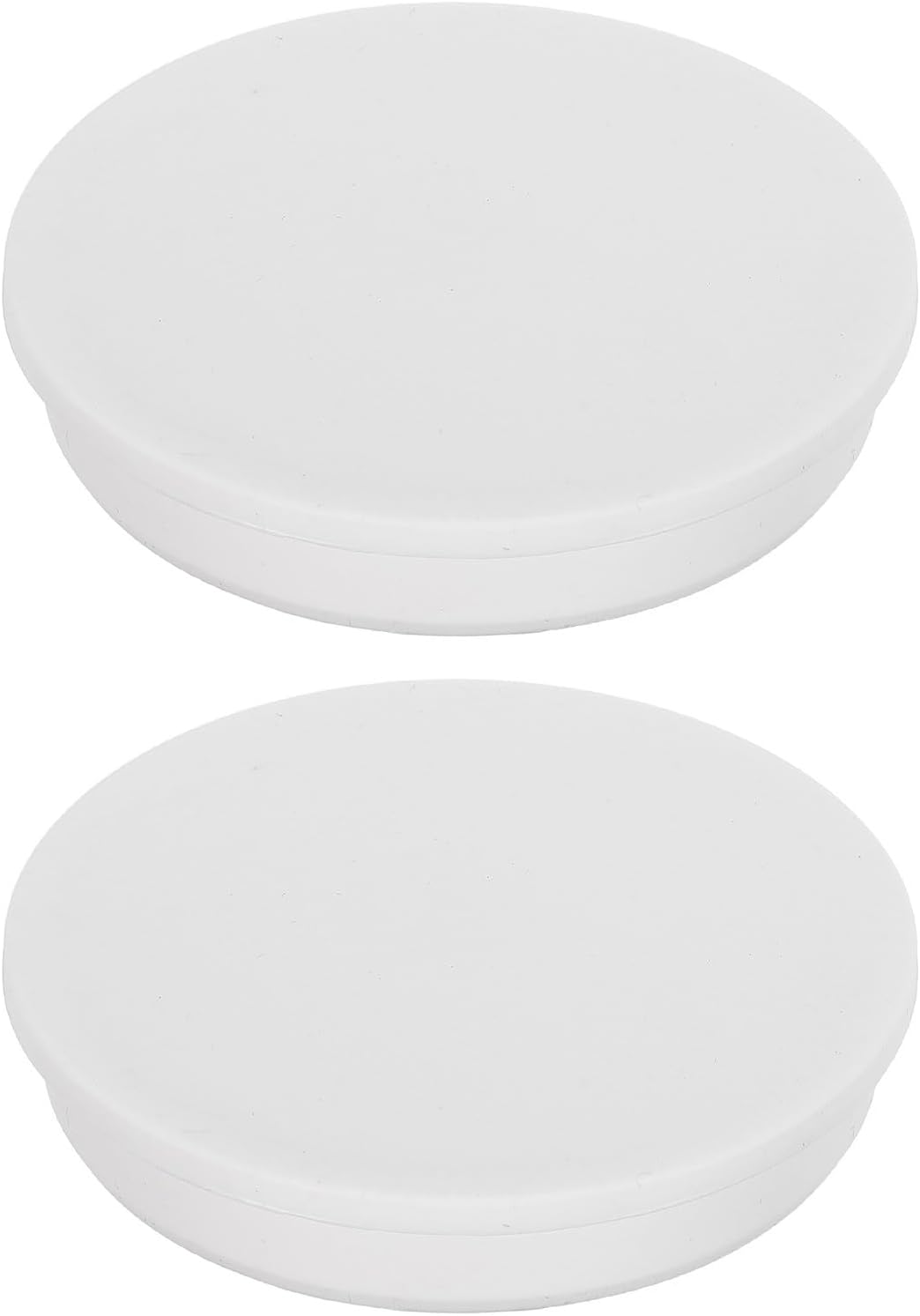 2pcs T Shaped Silicone Hole Plug for Pipe Ends and Automation Ports, Waterproof Sealing Plug Smooth Surface, Easy Installation, Heat Resistant White Silicone Rubber Stopper Cover