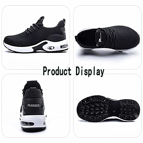 Tosafzxy Work Steel Toe Shoes Men Women, Puncture Proof Steel Toe Sneakers,Work Shoes Slip-Resistant Shoes Lightweight Breathable Air Cushion, Industrial & Construction Comfortable 12 #TOP3
